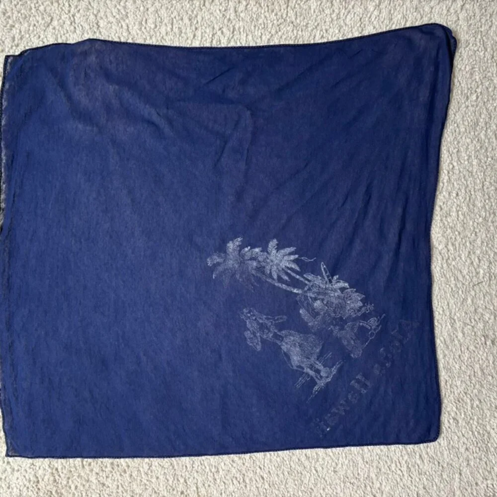 Vintage Aloha Hawaii chiffon scarf bandana